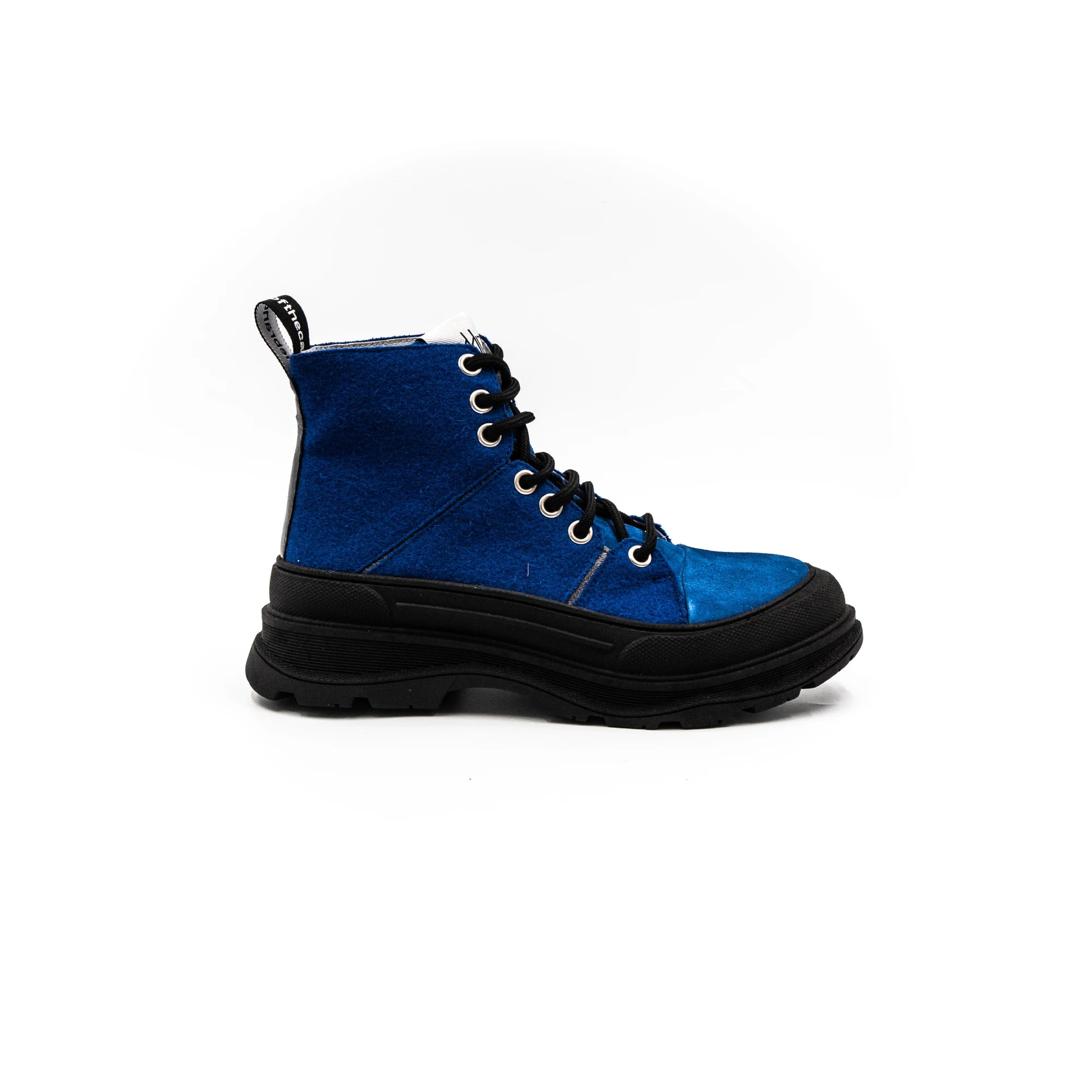 High rubber boots.