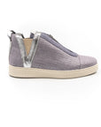 Sneakers with zipper, in lilac.